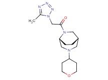 (1S*,5R*)-6-[(5-methyl-1H-tetrazol-1-yl)acetyl]-3-(tetrahydro-2H-pyran-4-yl)-3,6-diazabicyclo[3.2.2]nonane