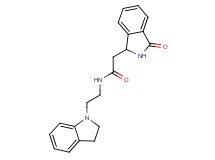 N-[2-(2,3-dihydro-1H-indol-1-yl)ethyl]-2-(3-oxo-2,3-dihydro-1H-isoindol-1-yl)acetamide