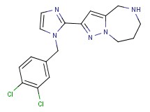 2-[1-(3,4-dichlorobenzyl)-1H-imidazol-2-yl]-5,6,7,8-tetrahydro-4H-pyrazolo[1,5-a][1,4]diazepine dihydrochloride