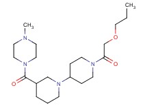3-[(4-methylpiperazin-1-yl)carbonyl]-1'-(propoxyacetyl)-1,4'-bipiperidine