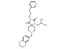8-(2,3-dihydro-1,4-benzodioxin-6-ylmethyl)-1-isobutyl-3-[3-(3-pyridinyl)propyl]-1,3,8-triazaspiro[4.5]decane-2,4-dione