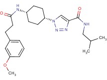N-isobutyl-1-(cis-4-{[3-(3-methoxyphenyl)propanoyl]amino}cyclohexyl)-1H-1,2,3-triazole-4-carboxamide