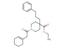 ethyl 1-(1-cyclohexen-1-ylacetyl)-4-(3-phenylpropyl)-4-piperidinecarboxylate