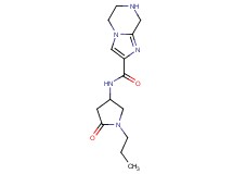 N-(5-oxo-1-propyl-3-pyrrolidinyl)-5,6,7,8-tetrahydroimidazo[1,2-a]pyrazine-2-carboxamide