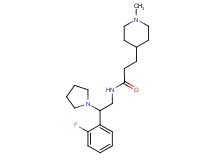 N-[2-(2-fluorophenyl)-2-pyrrolidin-1-ylethyl]-3-(1-methylpiperidin-4-yl)propanamide