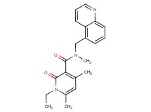 1-ethyl-N,4,6-trimethyl-2-oxo-N-(5-quinolinylmethyl)-1,2-dihydro-3-pyridinecarboxamide