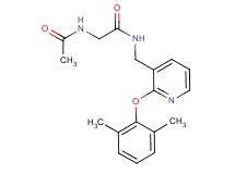 N~2~-acetyl-N~1~-{[2-(2,6-dimethylphenoxy)-3-pyridinyl]methyl}glycinamide