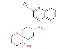 9-[(2-cyclopropylquinolin-4-yl)carbonyl]-1-oxa-9-azaspiro[5.5]undecan-5-ol