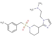 N,N-dimethyl-2-(2-{1-[(3-methylbenzyl)sulfonyl]-3-piperidinyl}-1H-imidazol-1-yl)ethanamine