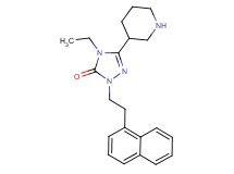 4-ethyl-2-[2-(1-naphthyl)ethyl]-5-(3-piperidinyl)-2,4-dihydro-3H-1,2,4-triazol-3-one dihydrochloride