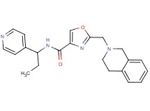 2-(3,4-dihydro-2(1H)-isoquinolinylmethyl)-N-[1-(4-pyridinyl)propyl]-1,3-oxazole-4-carboxamide
