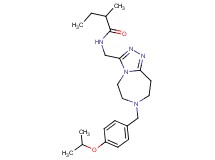 N-{[7-(4-isopropoxybenzyl)-6,7,8,9-tetrahydro-5H-[1,2,4]triazolo[4,3-d][1,4]diazepin-3-yl]methyl}-2-methylbutanamide