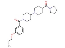 1'-[3-(allyloxy)benzoyl]-4-(1-pyrrolidinylcarbonyl)-1,4'-bipiperidine