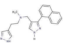 N-methyl-N-{[3-(1-naphthyl)-1H-pyrazol-4-yl]methyl}-2-(1H-pyrazol-4-yl)ethanamine