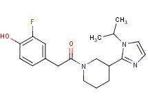 2-fluoro-4-{2-[3-(1-isopropyl-1H-imidazol-2-yl)piperidin-1-yl]-2-oxoethyl}phenol