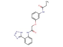 N-[3-(2-oxo-2-{[2-(1H-tetrazol-5-yl)phenyl]amino}ethoxy)phenyl]propanamide