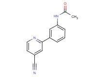 N-[3-(4-cyano-2-pyridinyl)phenyl]acetamide
