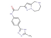 N-[4-(5-methyl-4H-1,2,4-triazol-3-yl)phenyl]-3-(5,6,7,8-tetrahydro-4H-pyrazolo[1,5-a][1,4]diazepin-2-yl)propanamide hydrochloride