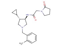 N-[rel-(3R,4S)-4-cyclopropyl-1-(2-methylbenzyl)-3-pyrrolidinyl]-2-(2-oxo-1-pyrrolidinyl)acetamide hydrochloride