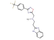 2-(1H-benzimidazol-2-yl)-N-methyl-N-({3-[4-(trifluoromethyl)phenyl]-1,2,4-oxadiazol-5-yl}methyl)ethanamine