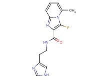 3-fluoro-N-[2-(1H-imidazol-4-yl)ethyl]-5-methylimidazo[1,2-a]pyridine-2-carboxamide