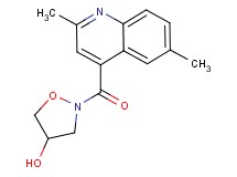 2-[(2,6-dimethyl-4-quinolinyl)carbonyl]-4-isoxazolidinol