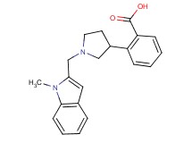 2-{1-[(1-methyl-1H-indol-2-yl)methyl]-3-pyrrolidinyl}benzoic acid