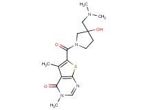 6-({3-[(dimethylamino)methyl]-3-hydroxy-1-pyrrolidinyl}carbonyl)-3,5-dimethylthieno[2,3-d]pyrimidin-4(3H)-one