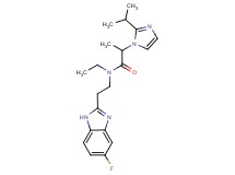 N-ethyl-N-[2-(5-fluoro-1H-benzimidazol-2-yl)ethyl]-2-(2-isopropyl-1H-imidazol-1-yl)propanamide