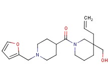 (3-allyl-1-{[1-(2-furylmethyl)-4-piperidinyl]carbonyl}-3-piperidinyl)methanol