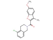 5-chloro-2-[(6-methoxy-3-methyl-1-benzofuran-2-yl)carbonyl]-1,2,3,4-tetrahydroisoquinoline