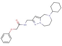 N-[(5-cyclohexyl-5,6,7,8-tetrahydro-4H-pyrazolo[1,5-a][1,4]diazepin-2-yl)methyl]-2-phenoxyacetamide
