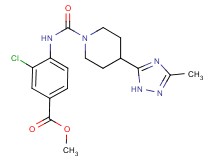 methyl 3-chloro-4-({[4-(3-methyl-1H-1,2,4-triazol-5-yl)piperidin-1-yl]carbonyl}amino)benzoate