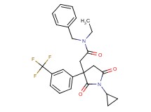 N-benzyl-2-{1-cyclopropyl-2,5-dioxo-3-[3-(trifluoromethyl)phenyl]-3-pyrrolidinyl}-N-ethylacetamide