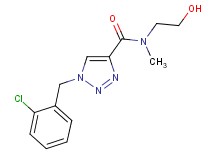 1-(2-chlorobenzyl)-N-(2-hydroxyethyl)-N-methyl-1H-1,2,3-triazole-4-carboxamide