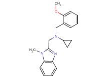 N-(2-methoxybenzyl)-N-[(1-methyl-1H-benzimidazol-2-yl)methyl]cyclopropanamine