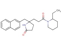 5-[3-(2-ethyl-1-piperidinyl)-3-oxopropyl]-5-(2-naphthylmethyl)-2-pyrrolidinone