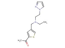 1-[4-({ethyl[2-(1H-pyrazol-1-yl)ethyl]amino}methyl)-2-thienyl]ethanone