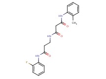N-{3-[(2-fluorophenyl)amino]-3-oxopropyl}-N'-(2-methylphenyl)malonamide