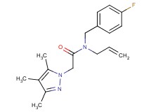 N-allyl-N-(4-fluorobenzyl)-2-(3,4,5-trimethyl-1H-pyrazol-1-yl)acetamide