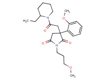 3-[2-(2-ethyl-1-piperidinyl)-2-oxoethyl]-3-(2-methoxyphenyl)-1-(3-methoxypropyl)-2,5-pyrrolidinedione