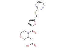 (4-{5-[(pyrimidin-2-ylthio)methyl]-2-furoyl}morpholin-3-yl)acetic acid
