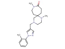 1,9-dimethyl-4-{[1-(2-methylphenyl)-1H-pyrazol-4-yl]methyl}-1,4,9-triazaspiro[5.6]dodecan-10-one