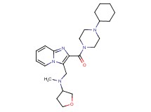 ({2-[(4-cyclohexyl-1-piperazinyl)carbonyl]imidazo[1,2-a]pyridin-3-yl}methyl)methyl(tetrahydro-3-furanyl)amine