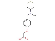 (4-{[methyl(tetrahydro-2H-thiopyran-4-yl)amino]methyl}phenoxy)acetic acid