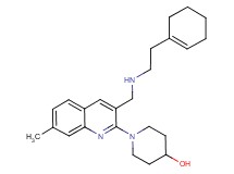 1-[3-({[2-(1-cyclohexen-1-yl)ethyl]amino}methyl)-7-methyl-2-quinolinyl]-4-piperidinol