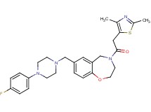 4-[(2,4-dimethyl-1,3-thiazol-5-yl)acetyl]-7-{[4-(4-fluorophenyl)-1-piperazinyl]methyl}-2,3,4,5-tetrahydro-1,4-benzoxazepine