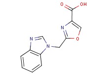 2-(1H-benzimidazol-1-ylmethyl)-1,3-oxazole-4-carboxylic acid