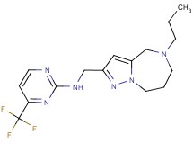 N-[(5-propyl-5,6,7,8-tetrahydro-4H-pyrazolo[1,5-a][1,4]diazepin-2-yl)methyl]-4-(trifluoromethyl)pyrimidin-2-amine