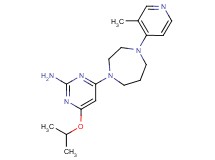 4-isopropoxy-6-[4-(3-methyl-4-pyridinyl)-1,4-diazepan-1-yl]-2-pyrimidinamine